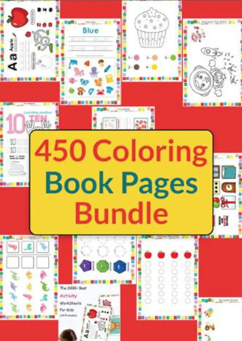 PLR Coloring And Activity Book for Kids, Master Resell rights, MRR, Digital Product, Digital Download, Resale, Kids coloring pages