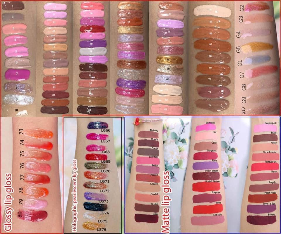 LIPGLOSS VENDOR LIST