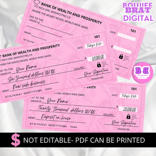 Money manifestation checks