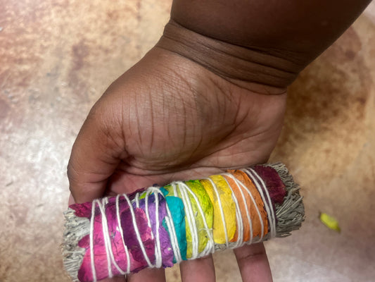 7 Chakra rose white sage