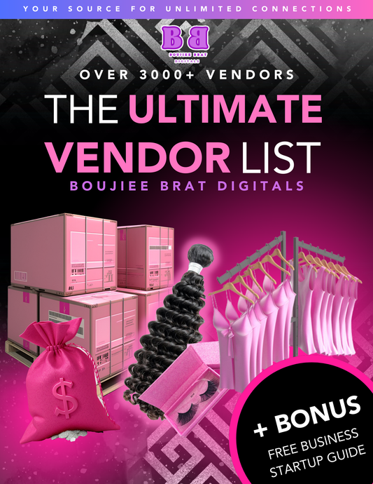 The ultimate vendor list