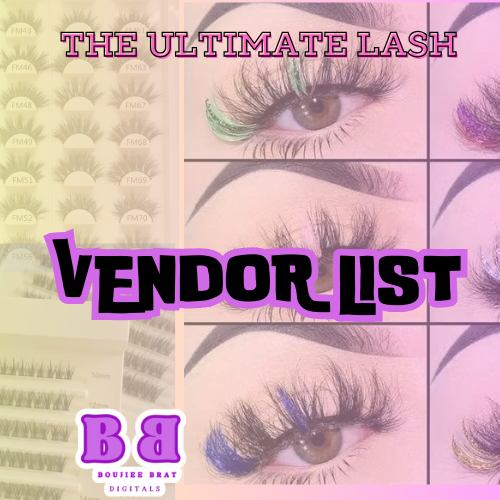 THE ULTIMATE LASH VENDOR LIST