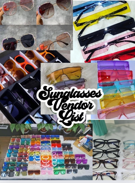 Sunglasses vendor list