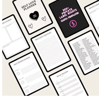 7500 pages of done for you canva digital products