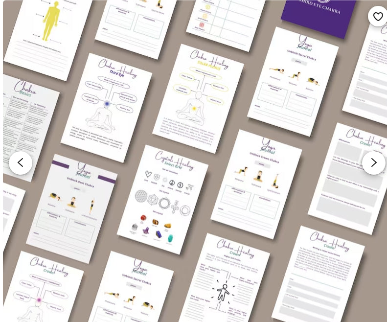 CHAKRA HEALING WORKBOOK /PLANNER