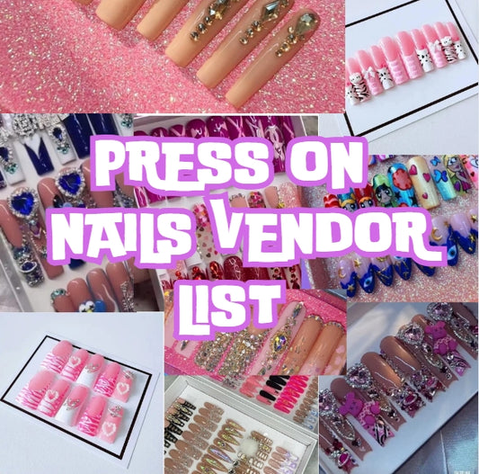 PRESS ON VENDOR LIST