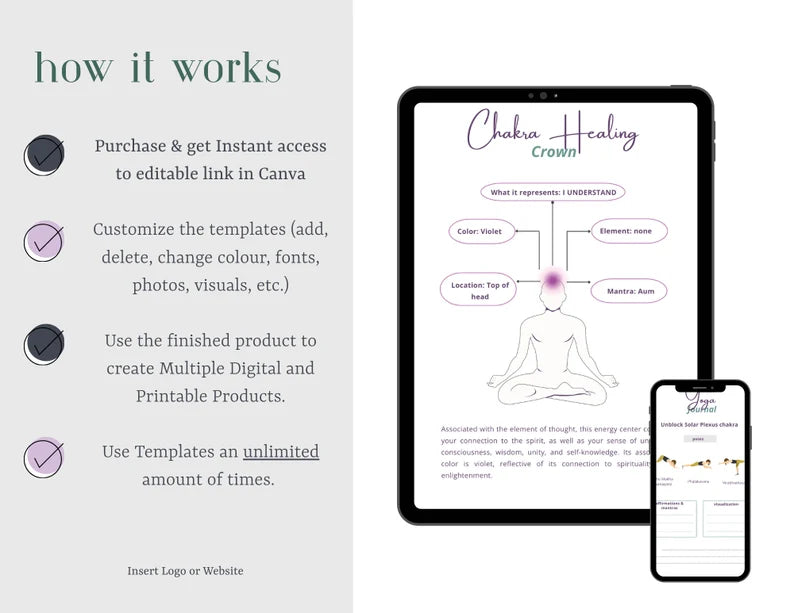 CHAKRA HEALING WORKBOOK /PLANNER