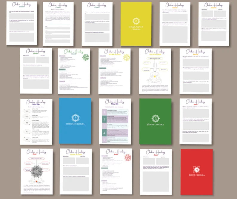 CHAKRA HEALING WORKBOOK /PLANNER
