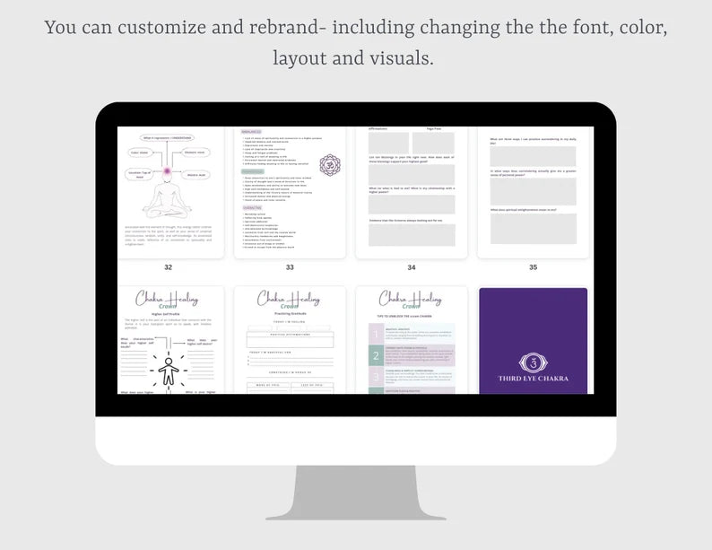 CHAKRA HEALING WORKBOOK /PLANNER