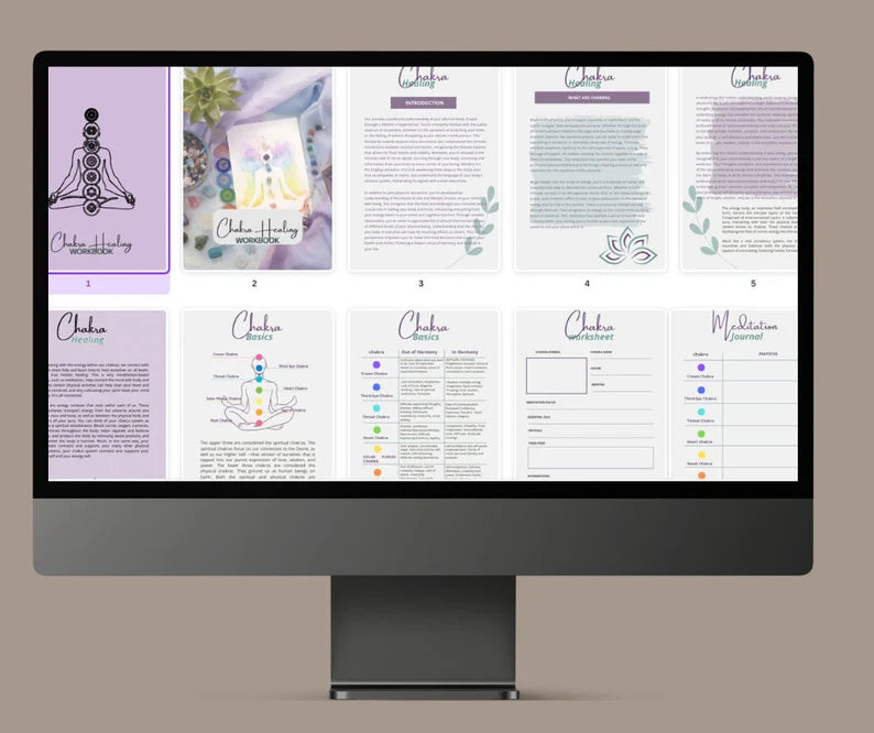 CHAKRA HEALING WORKBOOK /PLANNER